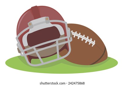 football ball helmet