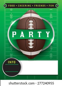 American Football Party Illustration.