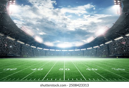 American football Stadium, 3d rendering