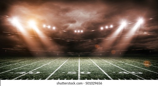 American Football Stadium 3d Rendering