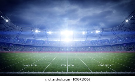 American Football Stadium,3d Rendering