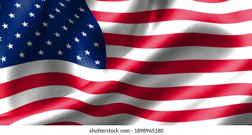 American National Flag Silk Background Stock Illustration 1898965180