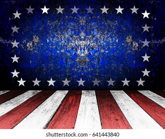 American Retro Background Stars Scratched Texture Stock Illustration ...