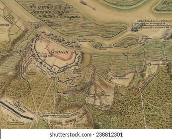 The American Revolution. Siege Of Savannah. Manuscript Map. 1779