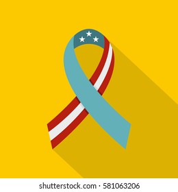 American ribbon icon. Flat illustration of american ribbon  icon for web - Shutterstock ID 581063206