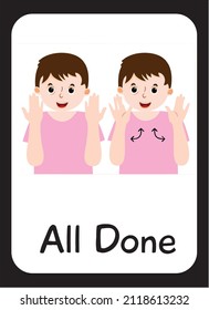 sign for all done in asl