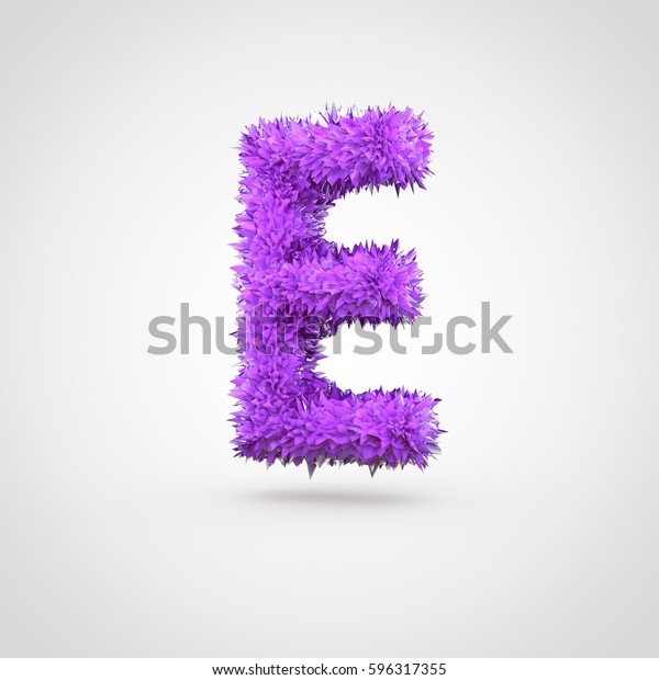 Amethyst Geode Letter E Uppercase Isolated Stock Illustration 596317355 ...