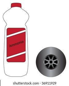 Ammonia Bottle And Plug