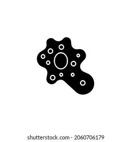 Amoeba Icon Logo ,illustration Silhouette  Black And White