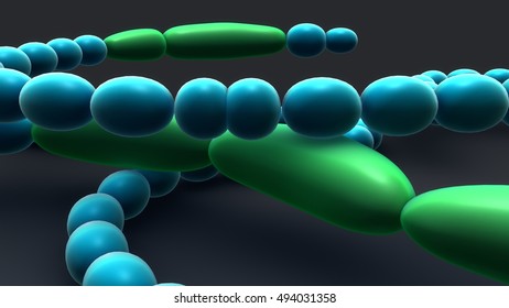 Anabaena 3d Illustration