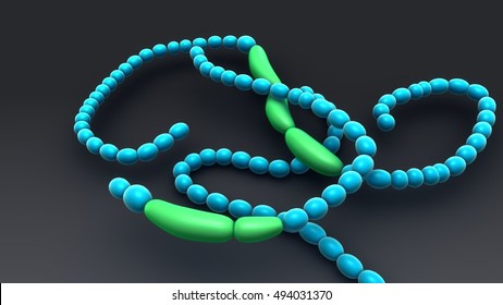 Anabaena 3d Illustration