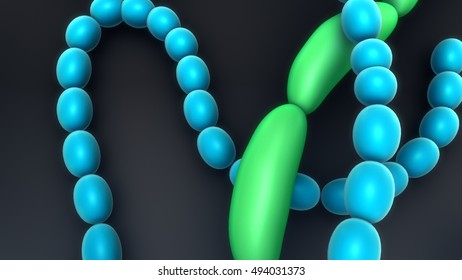 Anabaena 3d Illustration