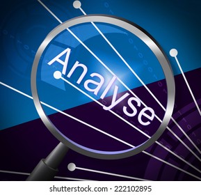 Analyse Magnifier Indicating Data Analysis And Magnify