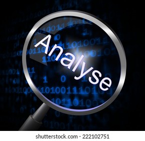 Analyse Magnifier Indicating Data Analytics And Analysis