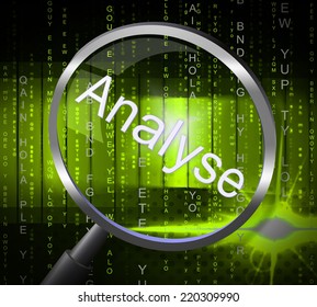 Analyse Magnifier Meaning Data Analytics And Searches