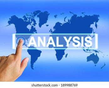 Analysis Map Indicating Internet or Worldwide Data Analyzing