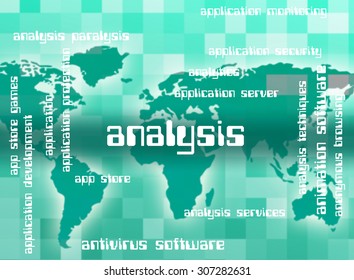 Analysis Word Representing Data Analytics And Investigate