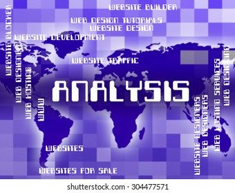 Analysis Word Showing Data Analytics And Research