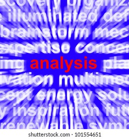 Analysis Word Shows Checking Probing And Examining