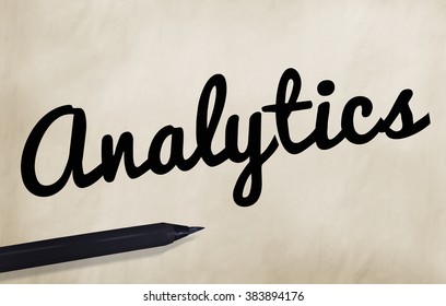 Analytics Analysis Word Writing Concept