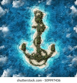 Anchor Island Style Stock Illustration 509997436 | Shutterstock