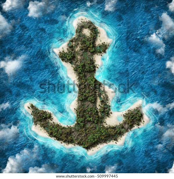 Anchor Island Style Stock Illustration 509997445 | Shutterstock