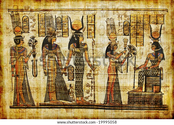 papyrus ancient egypt relief