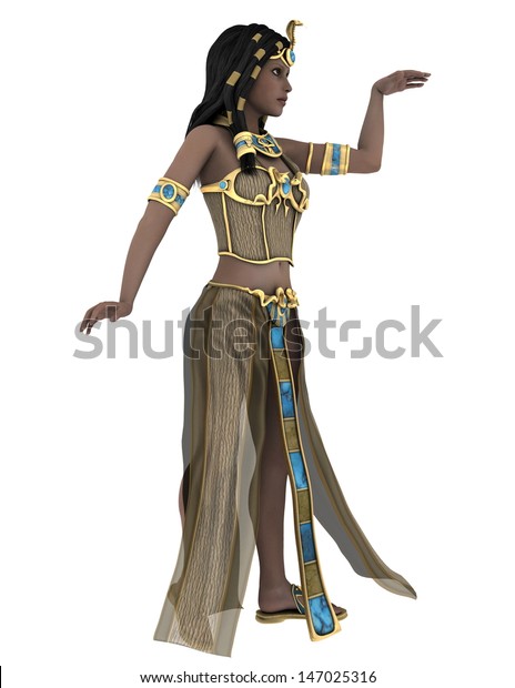 Ancient Egyptian Queen Stock Illustration 147025316
