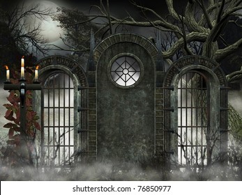 Ancient Gate - Gothic Background