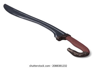 Ancient Greek Curved Sword Falkata On Stock Illustration 2088381232 ...