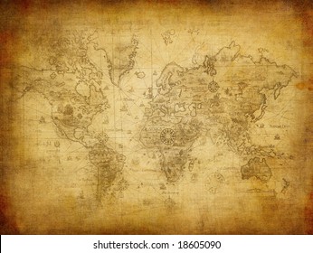 Ancient Map Of The World