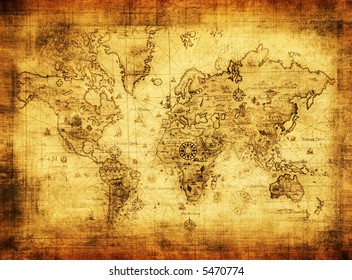 Ancient Map Of The World