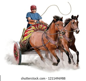 Ancient Roman Race Chariot