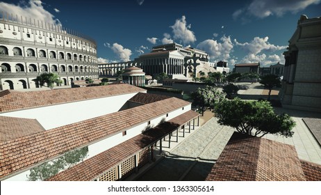 Ancient Rome 3D Rendering 