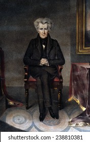 Andrew Jackson President Of The United States / From The Original Painting By WJ Hubard ; Drawn On Stone By A. Newsam. 1830