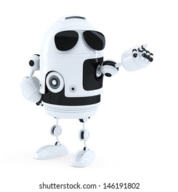 Android Robot Point Finger Empty Copy Stock Illustration 146191802 ...