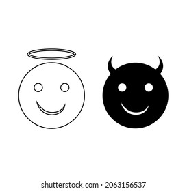 690 Angel devil emoji Stock Illustrations, Images & Vectors | Shutterstock