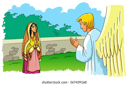 The Angel Gabriel Tells Mary About The Birth Of Jesus Christ (Christmas Story)