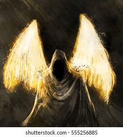 Angel  Reaper Digital Painting    