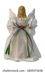 Angel Tree Topper 3D Illustration On White Background