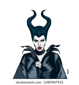 Angelina Jolie  X Vector art