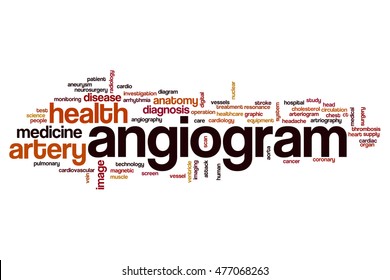 Angiogram Word Cloud Concept