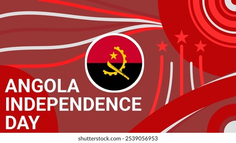 Angola Independence Day web banner design illustration  - Powered by Shutterstock