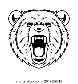 Angry Bear Outline Bear Logo Stock Illustration 2047658318 | Shutterstock