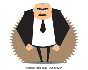 Angry Boss Stock Illustration 105693254 | Shutterstock