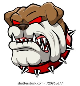 Mean Looking Illustration Classic British Bulldog Stock Vector (Royalty ...