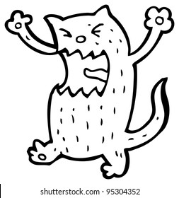Angry Cat Cartoon Stock Illustration 95304352 | Shutterstock