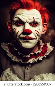 Angry Clown Artwork For Wallpaper