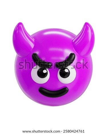 Angry Devil Emoji 3D Icon