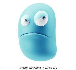 Angry Emoticon Face 3d Rendering Stock Illustration 421469101 ...